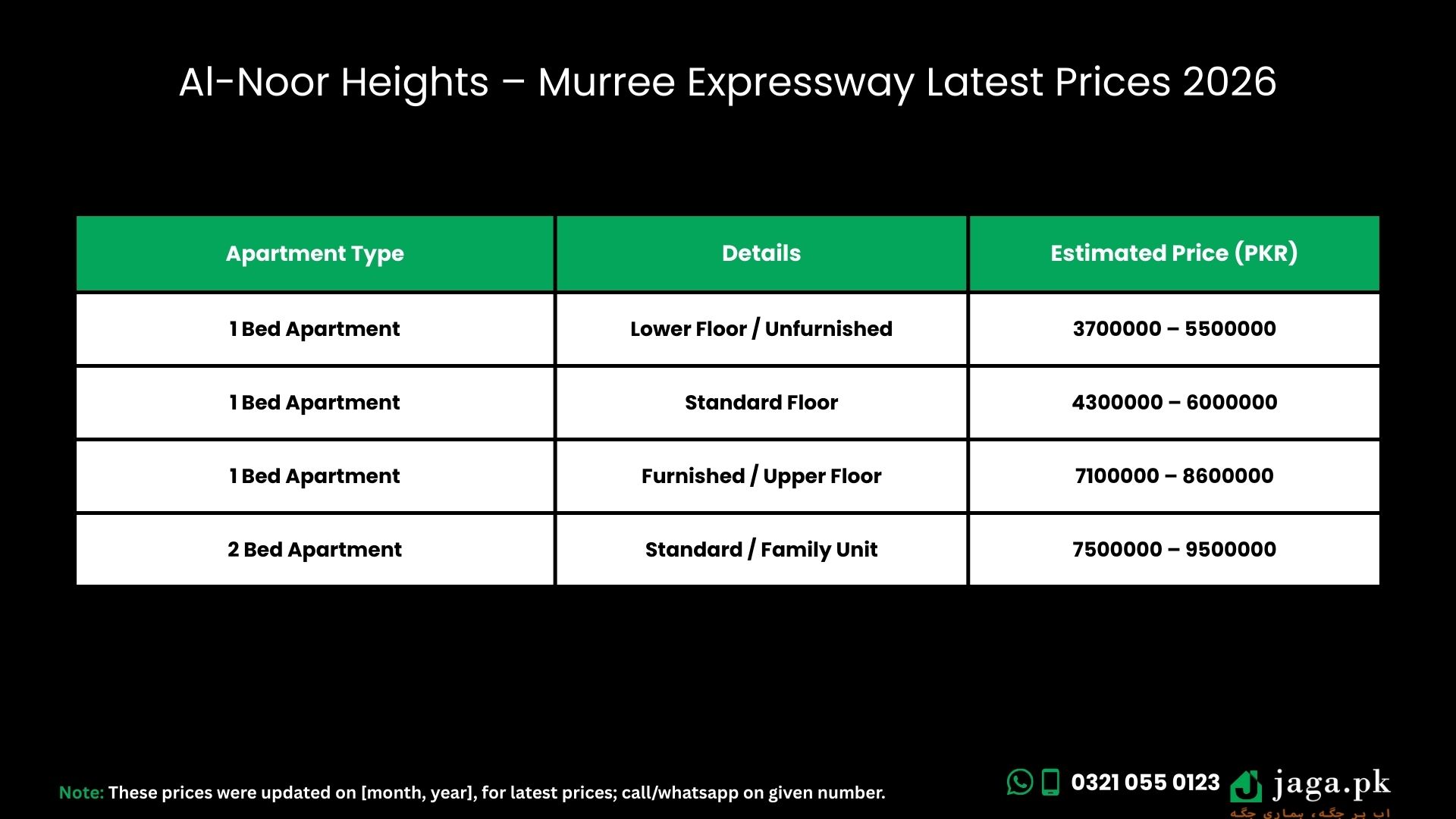 Al-Noor Heights – Murree Expressway Latest Prices 2026