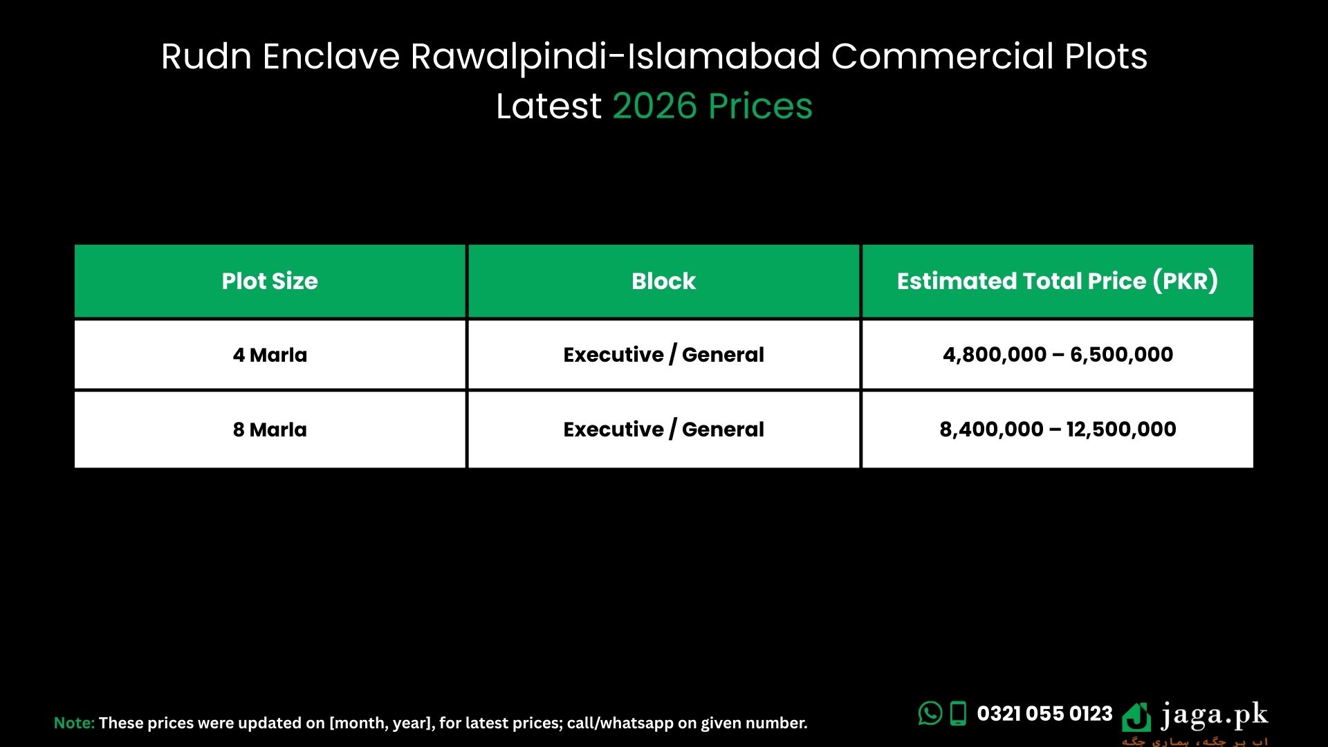 Rudn Enclave Rawalpindi-Islamabad Latest 2026 Prices
