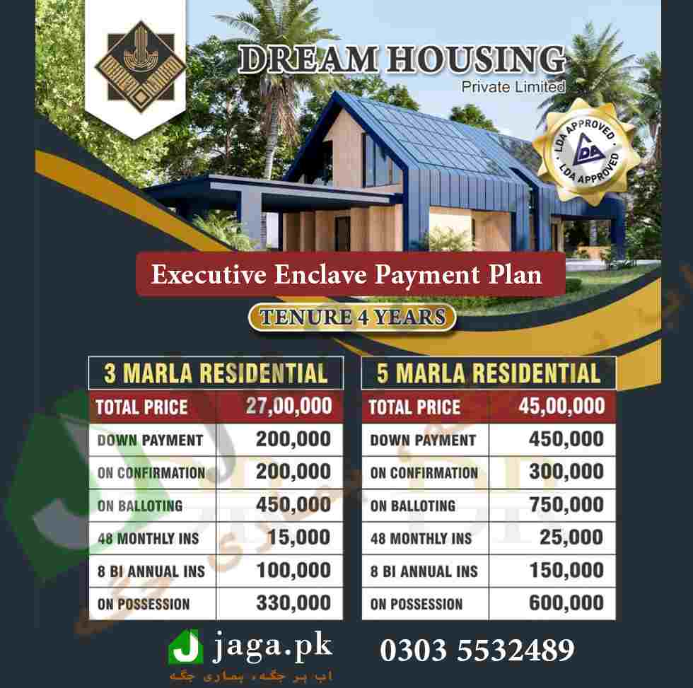 Dream Housing Lahore Latest Installment Plan 2022