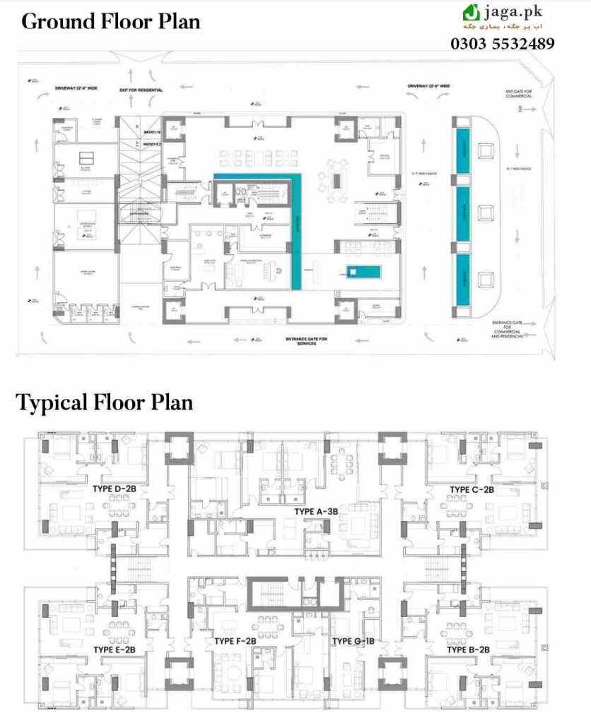 Ground and Typical Floor Plan