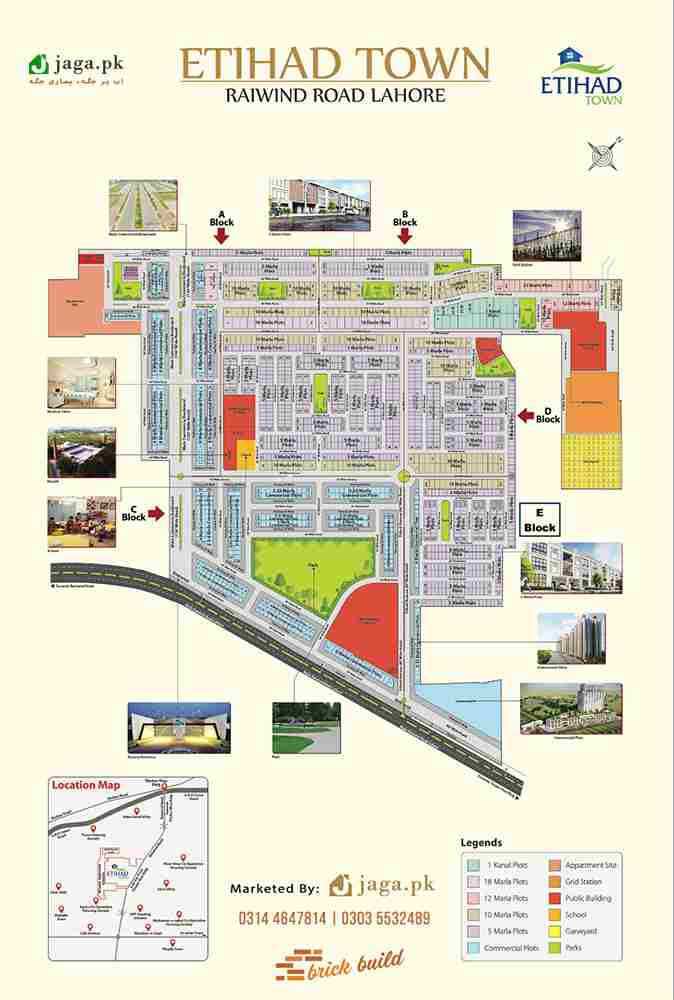 Etihad Town Lahore Society Map_Master Plan