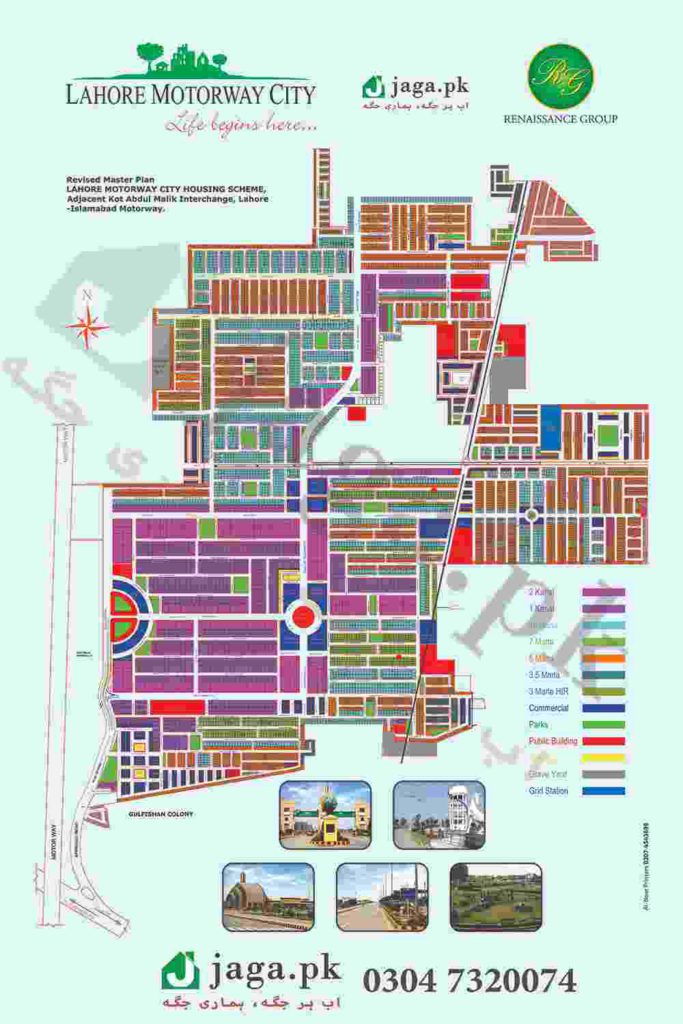 Lahore Motorway City Map