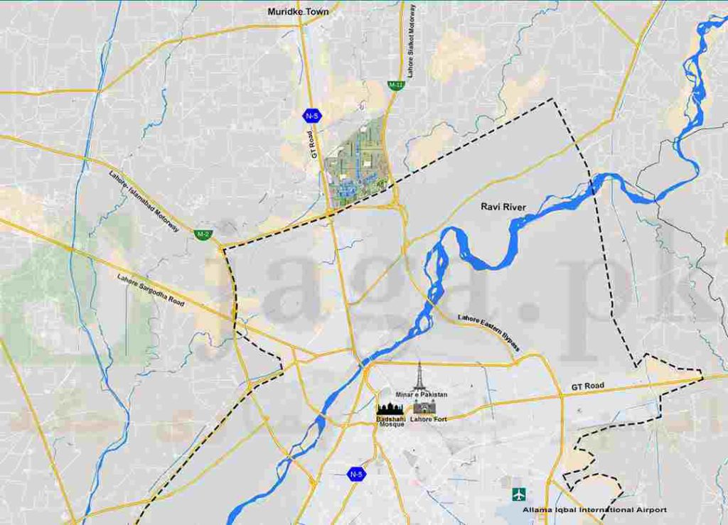 Lahore Smart City Location Plan