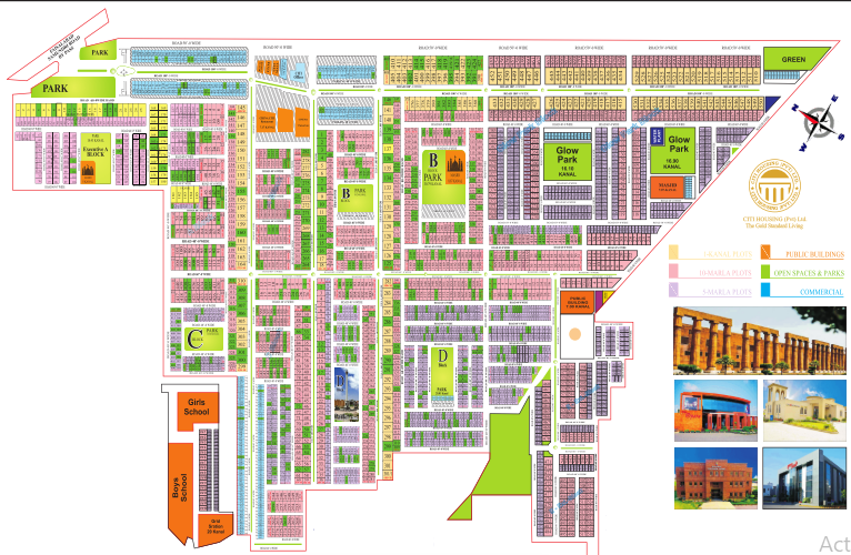 Citi Housing Faisalabad Samundri Road Project / Master / Society Plan