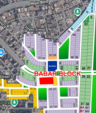 Bahria Town Lahore Babar Block Project / Master / Society Plan