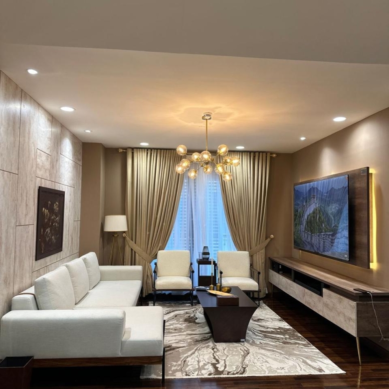 3 bed luxury Furnished apartment For sale in penta square DHA phase 5 lahore